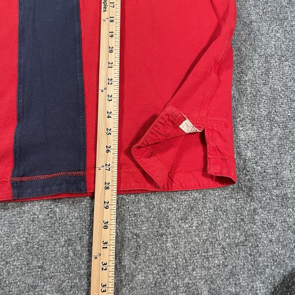 POLO Ralph Lauren Custom Fit Rugby Shirt Red XL PRL Pullover Britain Blokecore - Picture 6 of 10